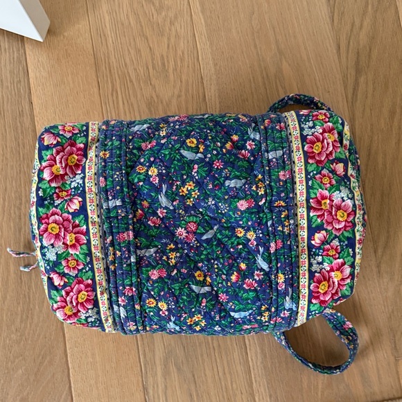 Vera Bradley Blue Floral Fabric Tote Bag Large - Picture 6 of 8